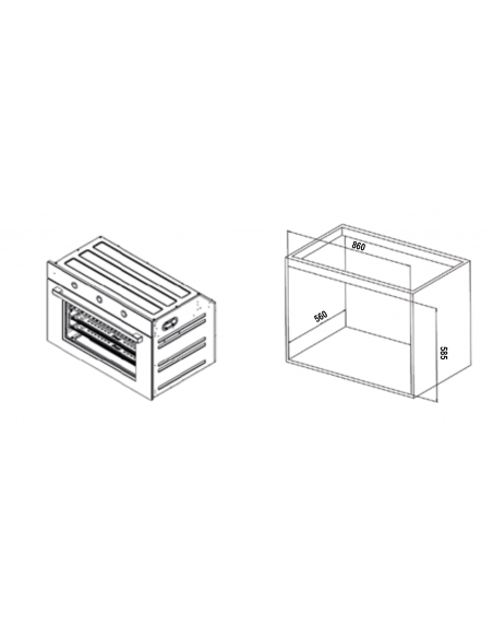 Forno a incasso maxi multifunzione classe A inox 90 cm - Apollo