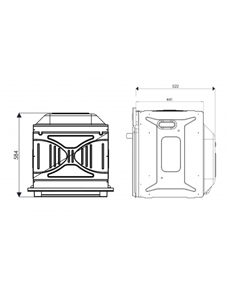 Forno multifunzione elettrico classe A nero - Apollo15