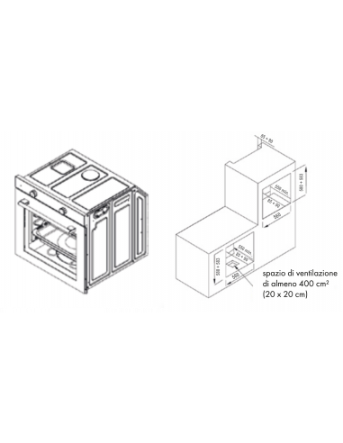 Forno incasso multifunzione nero...