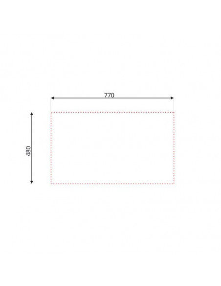 Lavello incasso una vasca e gocciolatoio sinistro 79x50 cm - Classic 273
