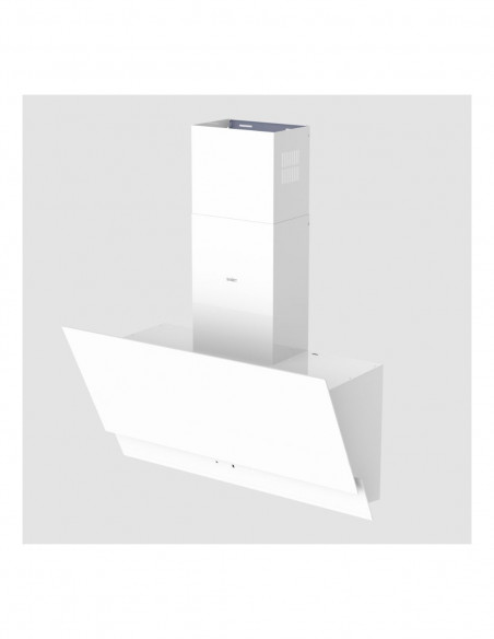 Cappa in vetro temperato colore bianco 90 cm - Estia90