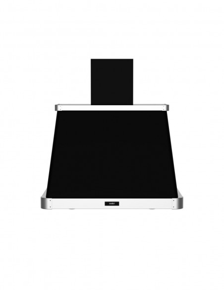 Cappa aspirante nero opaco con cornice inox 90 cm - Era90