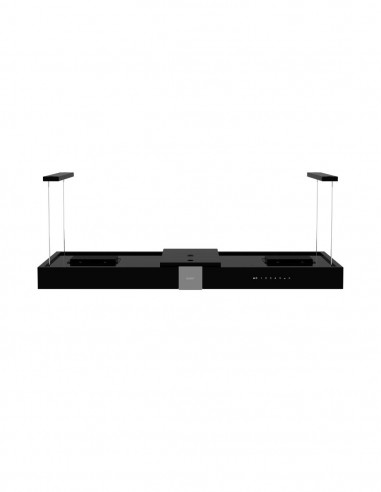 Cappa a isola colore nero opaco con...