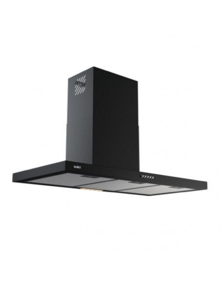 Cappa da parete in acciaio nero 90 cm. - Samet Embla90ne