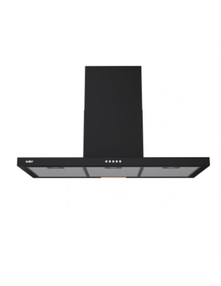 Cappa da parete in acciaio nero 90 cm. - Samet Embla90ne