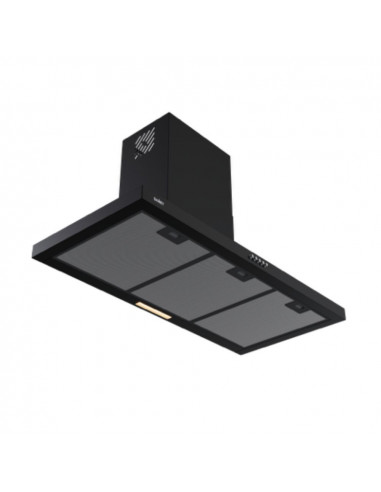 Cappa da parete in acciaio nero 90... Cappa da parete in acciaio nero 90...