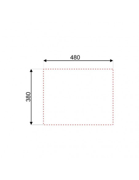 Lavello incasso monovasca acciaio inox 40x50 cm. - N205AS