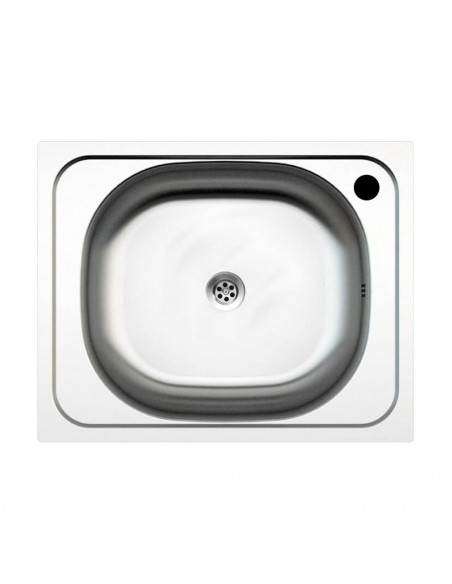 Lavello incasso monovasca acciaio inox 40x50 cm. - N205AS