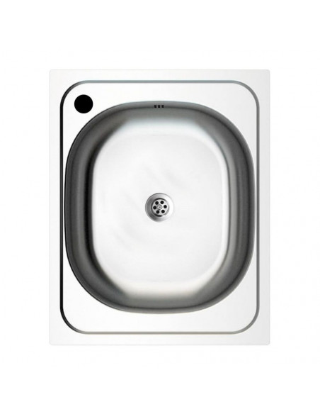 Lavello incasso monovasca acciaio inox 40x50 cm. - N205AS