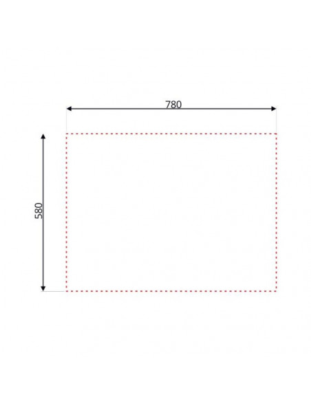 Lavello cucina da appoggio con una vasca con gocciolatoio sinistro 80x60 cm. inox - SA30SX