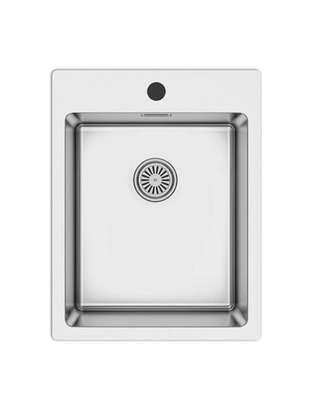 Lavello incasso cucina acciaio una vasca 39x50.5 cm. - SA349