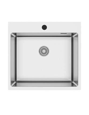 Lavello da incasso 1 vasca 55x50.5 cm. inox - SA383
