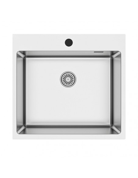 Lavello da incasso 1 vasca 55x50.5 cm. inox - SA383