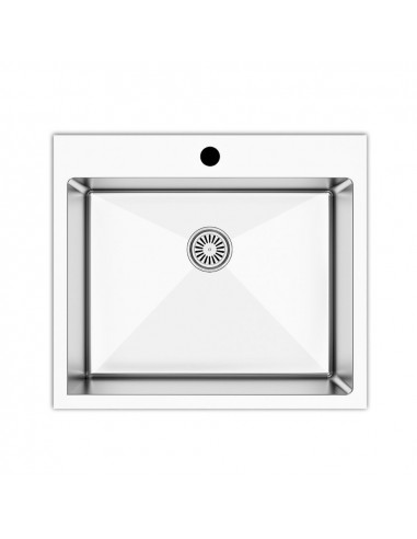 Lavello incasso una vasca 55x48 cm. inox - SA3070