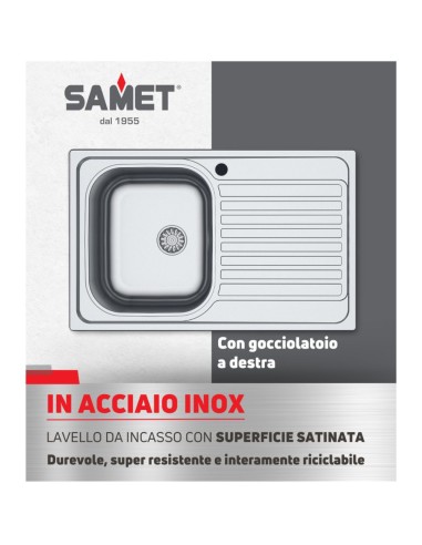 Lavello incasso una vasca e... Lavello incasso una vasca e...