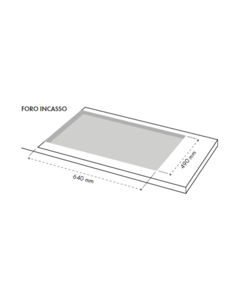 Piano cottura a gas con 5 fuochi 70 cm in vetro bianco - Dafne 70