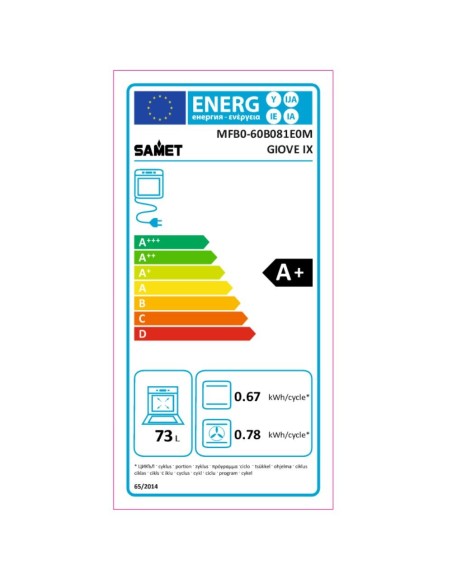 Forno elettrico multifunzione colore inox con timer meccanico - Samet Giove