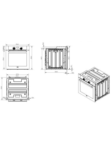 Forno elettrico multifunzione colore...