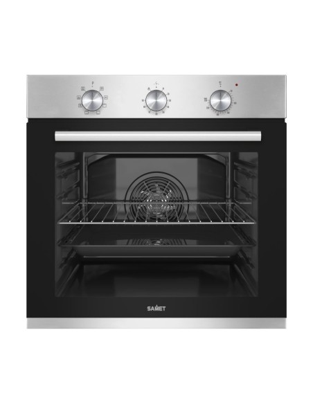 Forno elettrico multifunzione colore inox con timer meccanico - Samet Giove