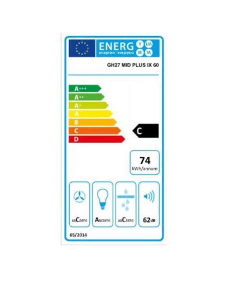 Gruppo cappa sottopensile Cripto60 inox con sistema NO DROP