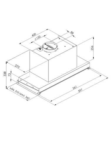 Gruppo cappa sottopensile Cripto60...