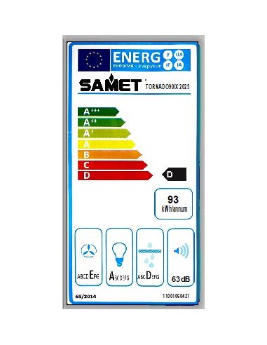 Gruppo cappa sottopensile Tornado9025...