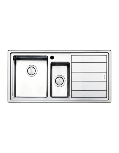 Lavello a incasso 2 vasche e...