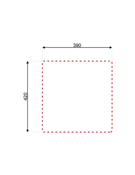 Lavello cucina incasso monovasca SA179 inox 41x44x15H
