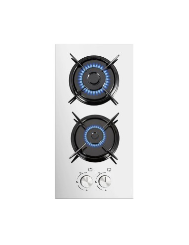 Piano cottura gas in vetro nero 2...