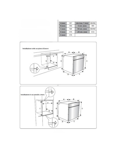 Forno incasso statico elettrico Samet...