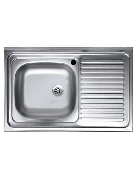 Lavello appoggio 1 vasca e gocciolatoio destro - SA216