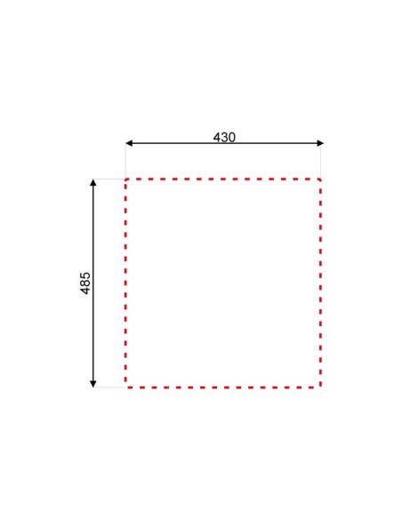 Lavello cucina incasso monovasca 45x50.5 cm inox SA310401