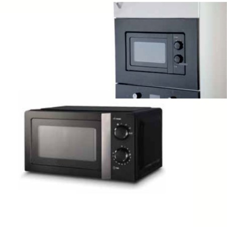 Forno microonde incasso Odino 60 nero Samet con cornice Forno microonde incasso Odino 60 nero Samet con cornice