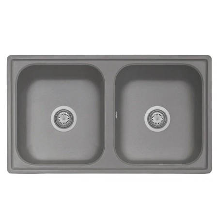 Lavello 2 vasche Granitovero862vcrp croma Samet Lavello 2 vasche Granitovero862vcrp croma Samet
