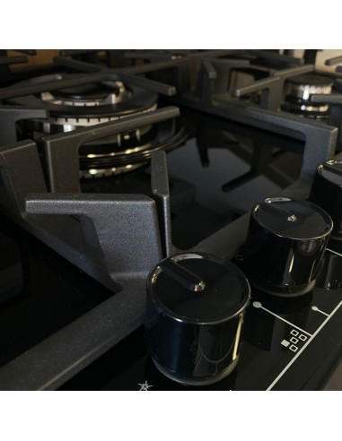 Piano cottura a gas in vetro 75 cm...