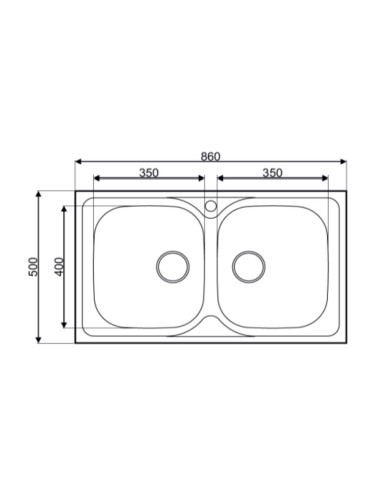 Lavello cucina a 2 vasche in acciaio...