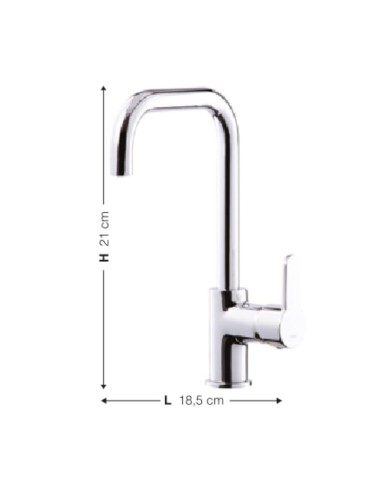 Miscelatore da cucina colore cromo -... Miscelatore da cucina colore cromo -...