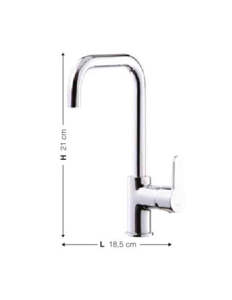 Miscelatore da cucina colore cromo - Lento