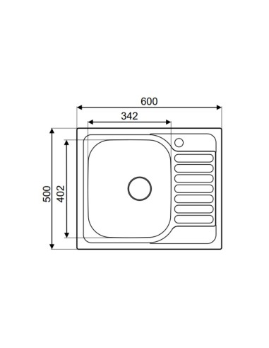 Lavello monovasca reversibile in...