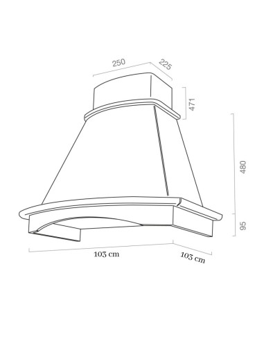 Cappa rustica angolare da parete... Cappa rustica angolare da parete...