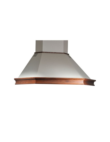 Cappa rustica angolare colore panna bucciato - Mattei105