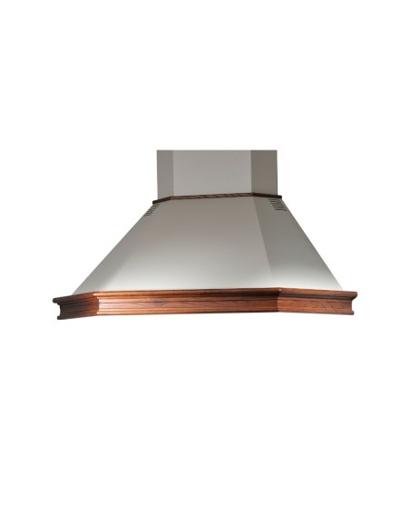 Cappa rustica angolare colore panna bucciato - Mattei105