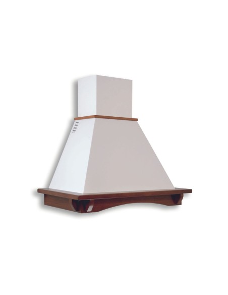 Cappa rustica da parete colore panna bucciato - Aosta60