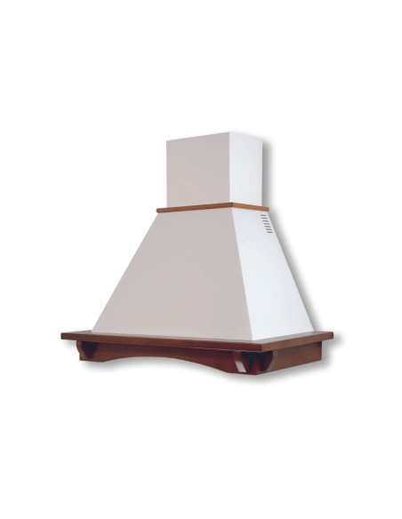 Cappa rustica da parete colore panna bucciato - Aosta60