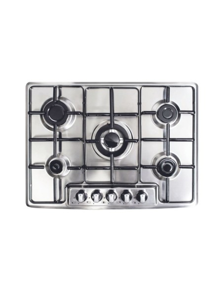 Piano cottura con 5 fuochi in acciaio inox - Maciste 70