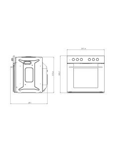 Forno Ventilato Alogeno Fornetto Doppia Griglia In Acciaio Timer Hoomei  Hm-5930