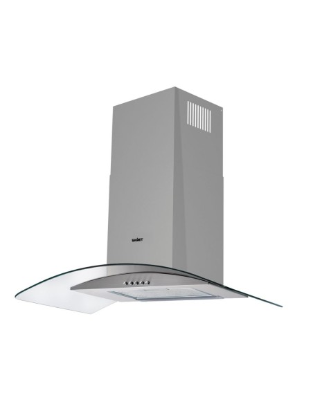 Cappa da parete colore inox 90 cm con cupolino in vetro - Weth