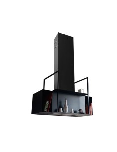 Cappa a isola nera 90 cm -...