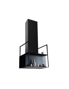 Cappa a isola nera 60 cm -...