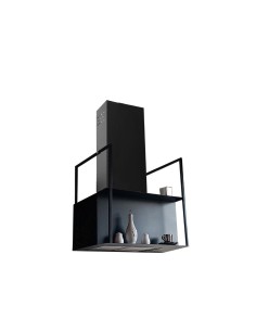 Cappa a parete nera 60 cm -...